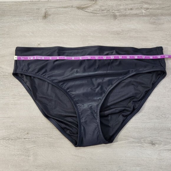 J. Crew Black Full Coverage Bikini Briefs New With Tags Womens Size 2X - Picture 3 of 16